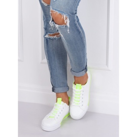 Dámské bílé a zelené tenisky A88-23 Green bílý zelená 2