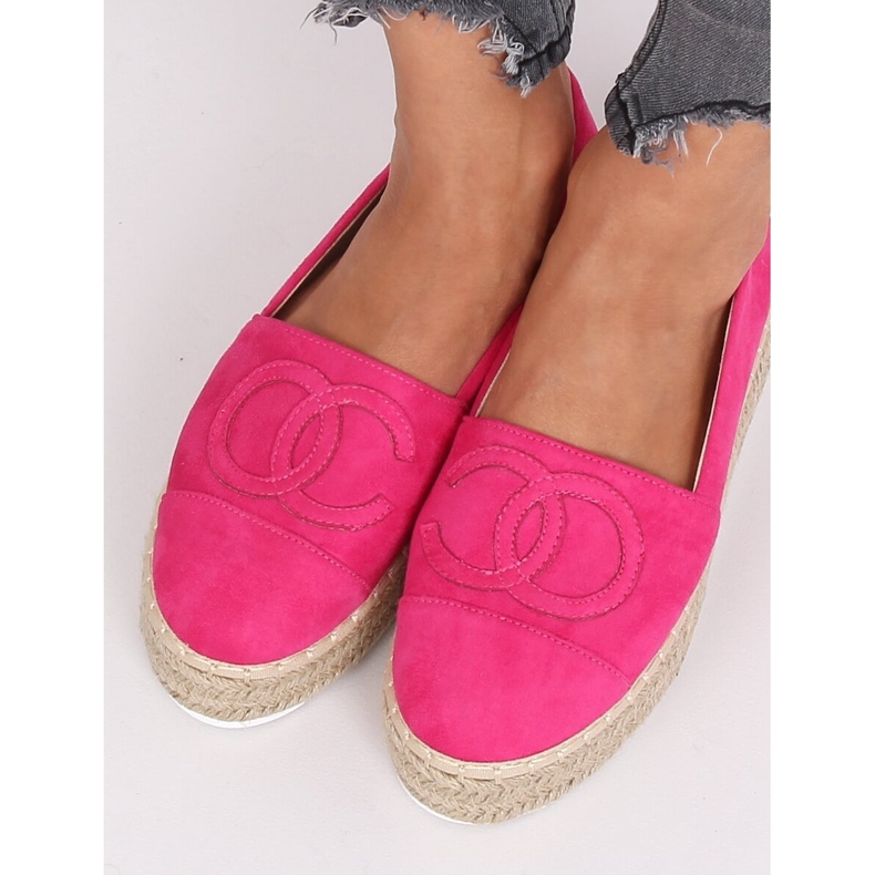 Fuchsie espadrilles T341P Fushia růžový 1