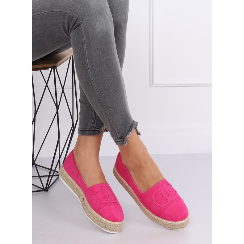 Fuchsie espadrilles T341P Fushia růžový 2