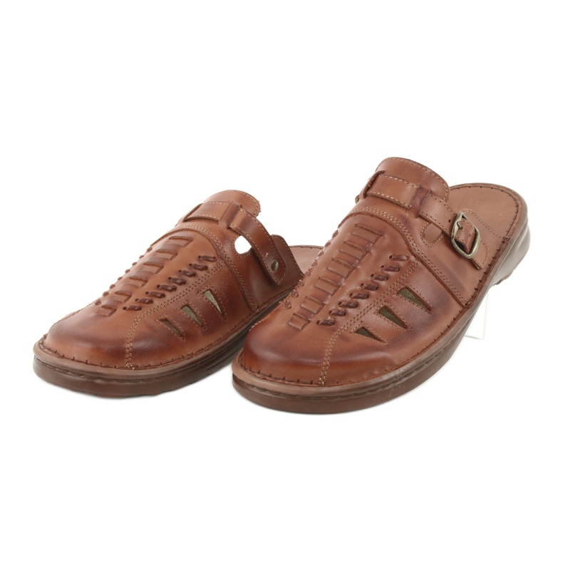 Pánské pantofle Naszbut 044 hnědé hnědý 3