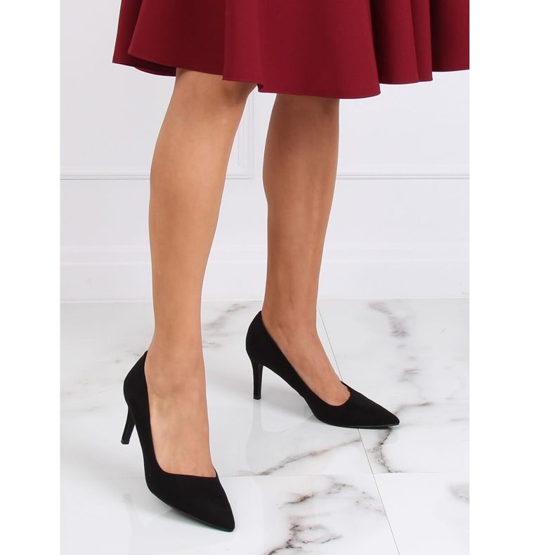 Černé AF05P Černé asymetrické lodičky černá 1