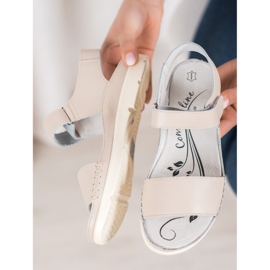 Filippo Béžové kožené sandály béžový 1