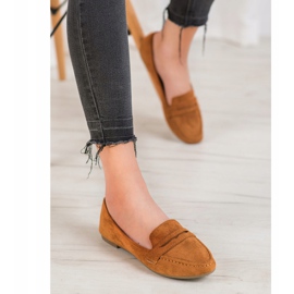 Anesia Paris Stylové balerínky hnědý 1