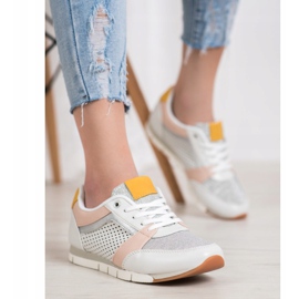 Kylie Prolamované sportovní boty bílý 2