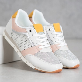 Kylie Prolamované sportovní boty bílý 1