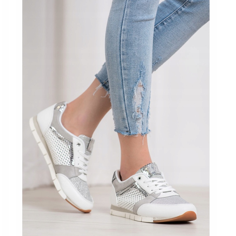 Kylie Prolamované sportovní boty bílý 2