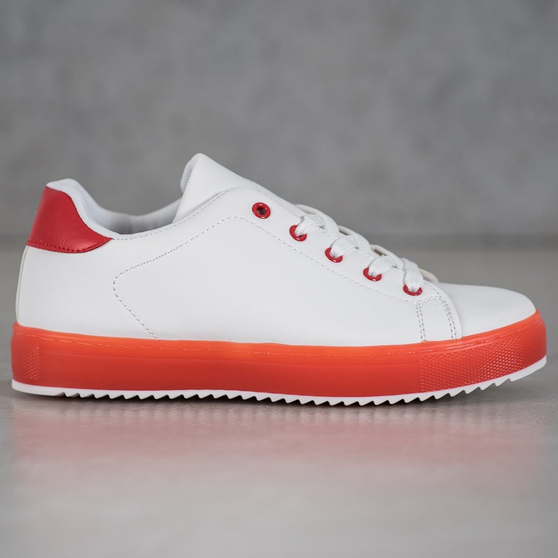 SHELOVET Boty S Barevnou Podešví bílý 2