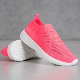 Neonové sportovní boty růžový 2