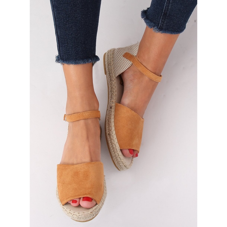 Espadrilles cut camel BB28P Camel hnědý 1
