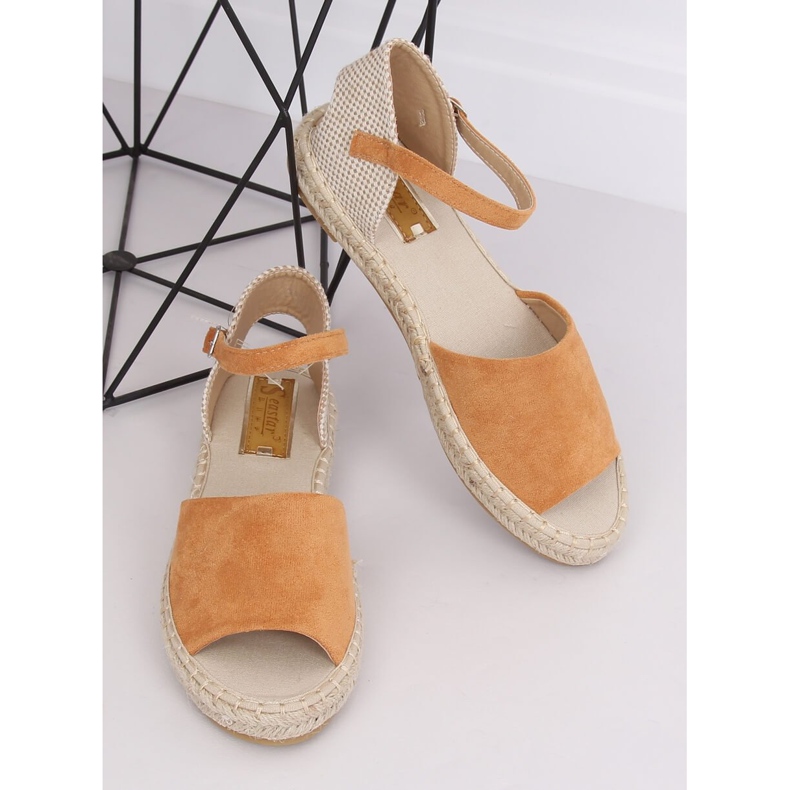 Espadrilles cut camel BB28P Camel hnědý 2