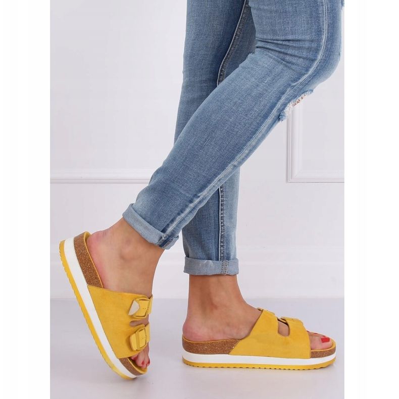 Honey scholki pantofle SS115P žluté žluť 2