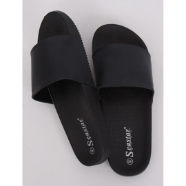 Černé dámské černé pantofle CK78P Black černý 2