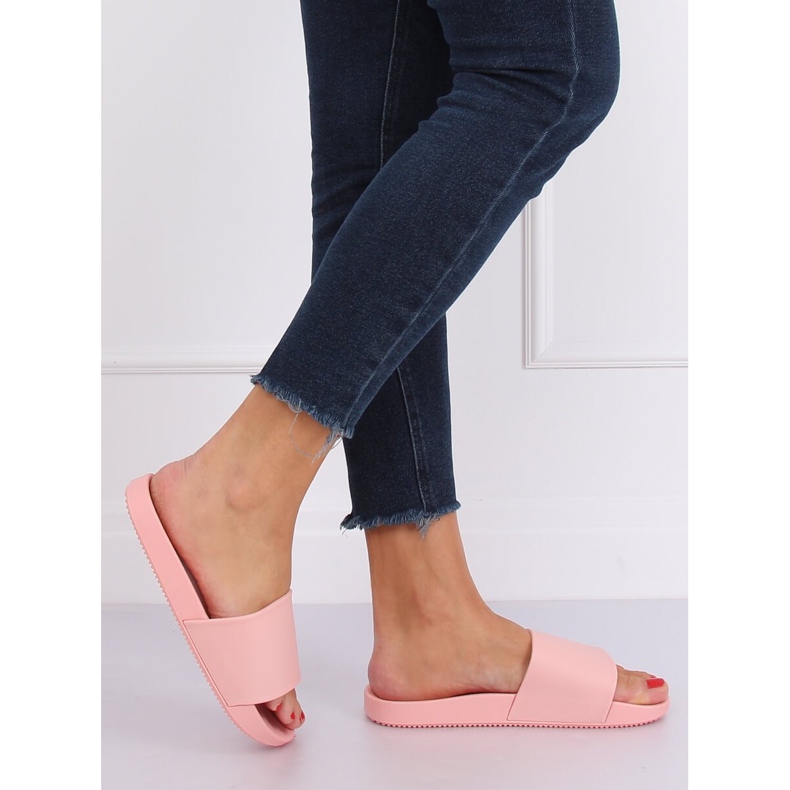 Růžové dámské růžové pantofle CK78P Pink růžový 2