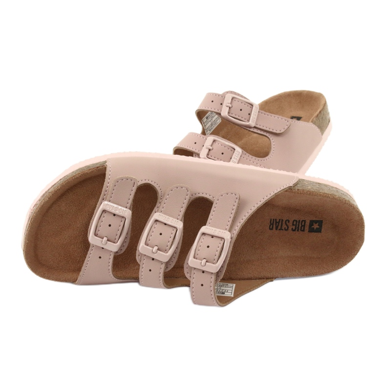 Profilované pantofle Big Star 274627 vícebarevný růžový 4