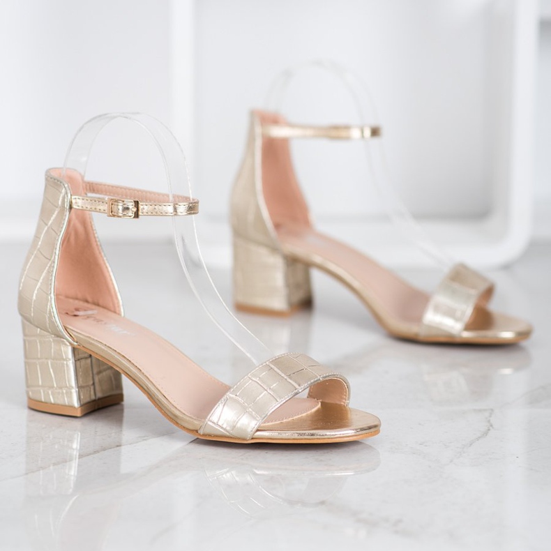 Seastar Sandály s eko kůží zlatý 1