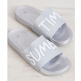 SHELOVET Gumové pantofle šedá 1