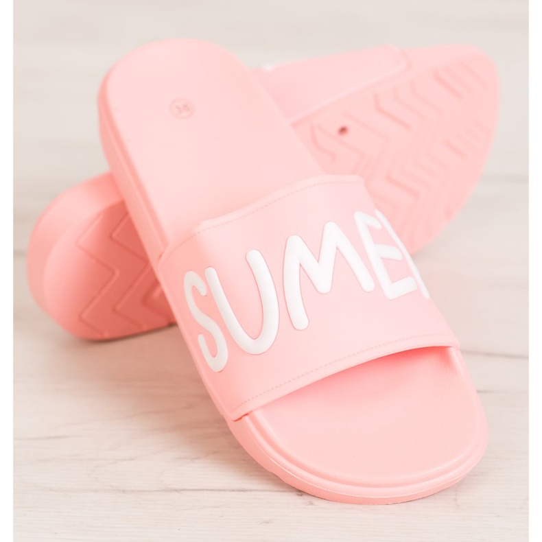 SHELOVET Gumové pantofle růžový 1