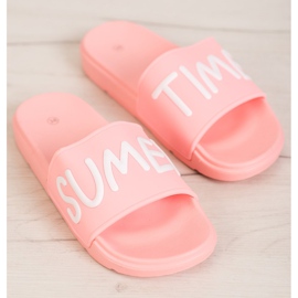 SHELOVET Gumové pantofle růžový 2