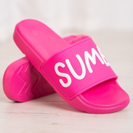 SHELOVET Gumové pantofle růžový 1