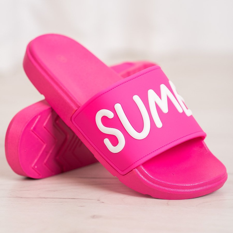 SHELOVET Gumové pantofle růžový 1