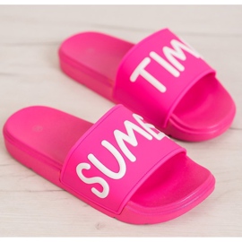 SHELOVET Gumové pantofle růžový 2