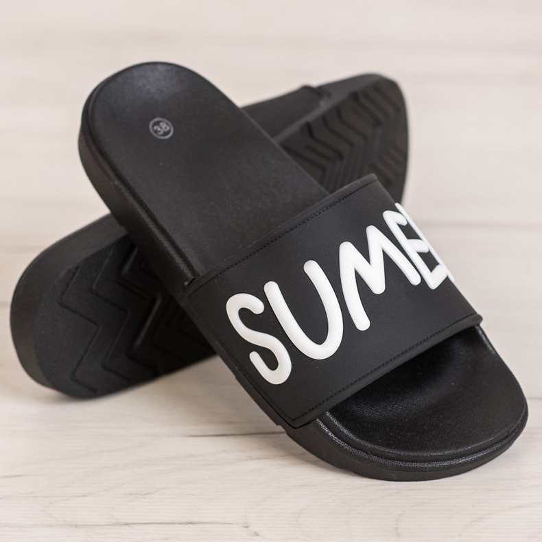 SHELOVET Gumové pantofle černá 1