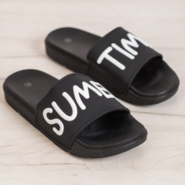 SHELOVET Gumové pantofle černá 2