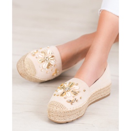 Seastar Espadrilky s ornamenty hnědý 6