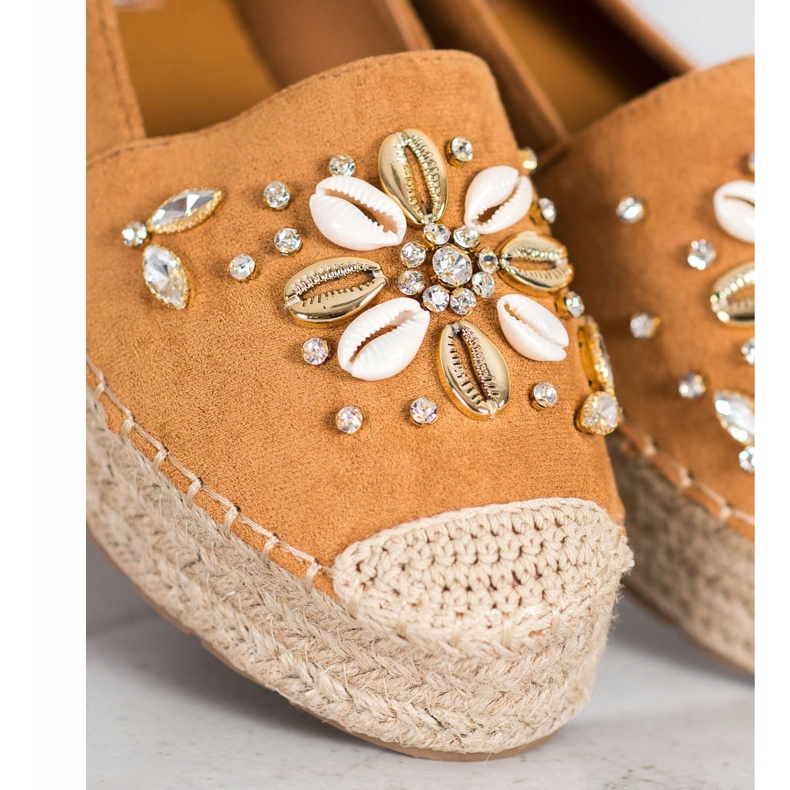 Seastar Espadrilky s ornamenty hnědý 2 Seastar Espadrilky s ornamenty hnědý 2