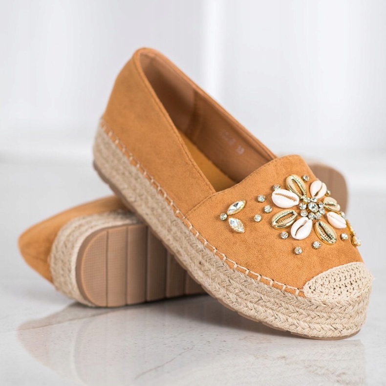 Seastar Espadrilky s ornamenty hnědý 1 Seastar Espadrilky s ornamenty hnědý 1