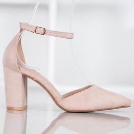 Seastar Semišové Lodičky Na Sloupu hnědý 2