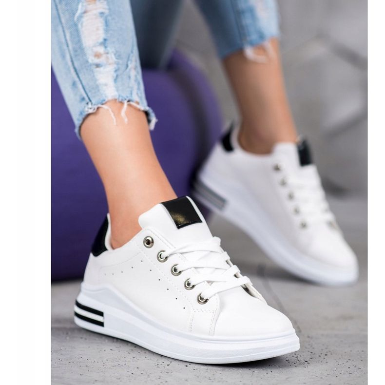 SHELOVET Módní sportovní obuv bílý 1