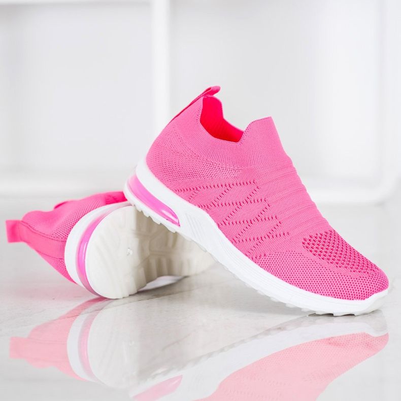 Diamantique Neonové nazouvací boty růžový 1