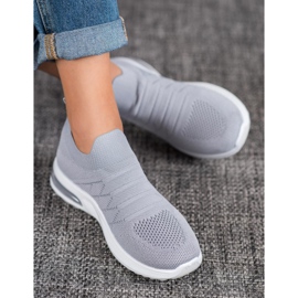 Diamantique Šedé nazouvací boty šedá 1