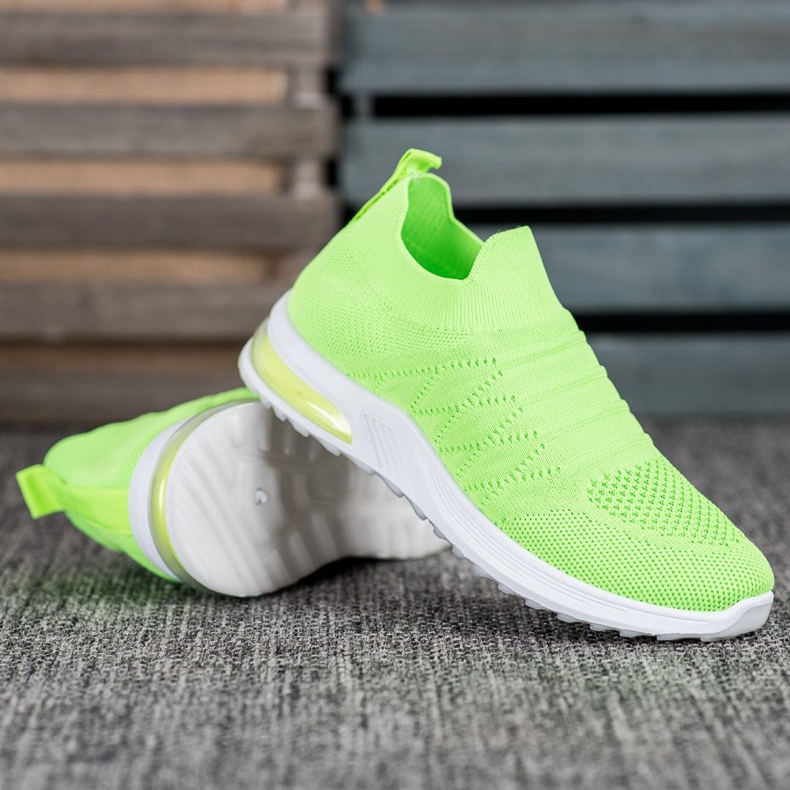 Diamantique Zelené nazouvací boty zelená 1