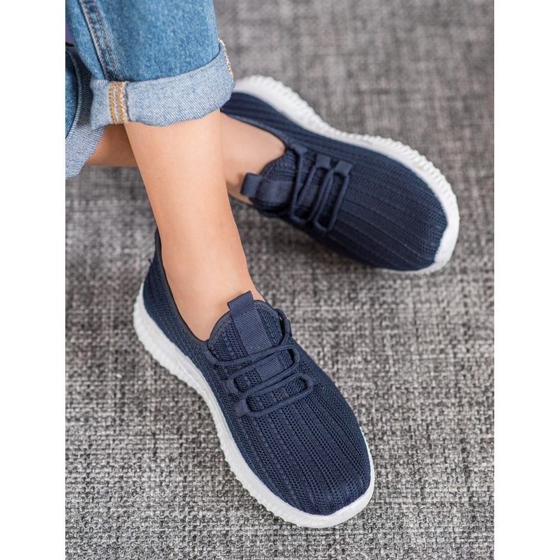 SHELOVET Textilní sportovní obuv modrý 2