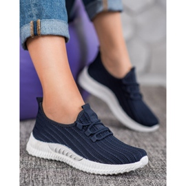 SHELOVET Textilní sportovní obuv modrý 1