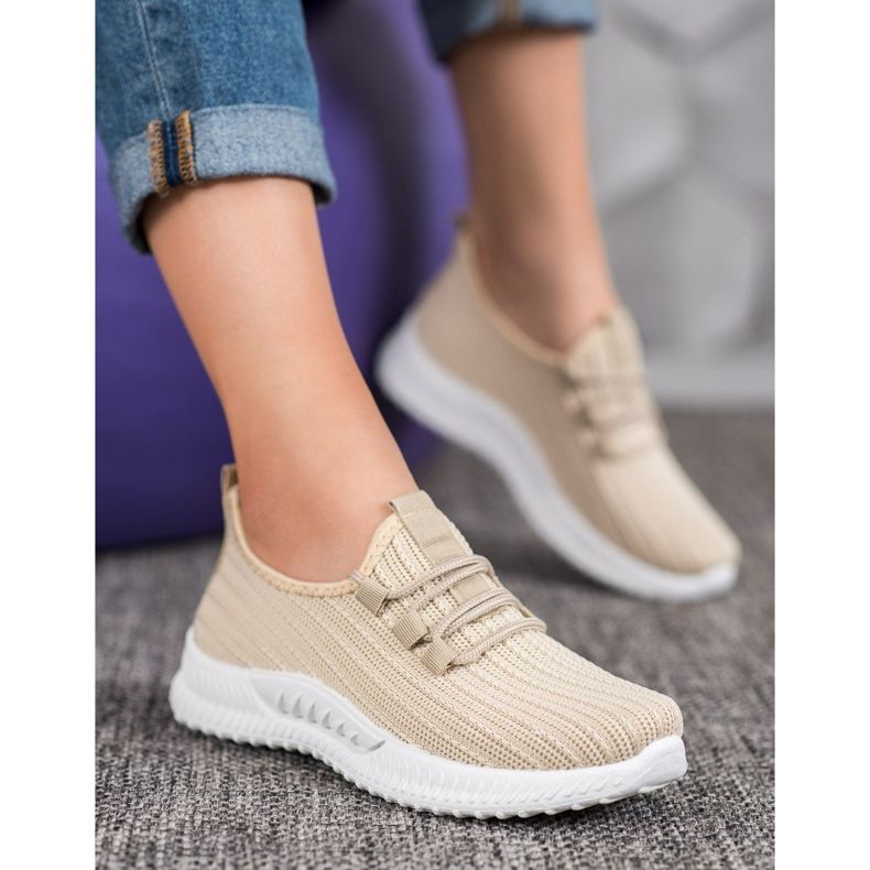 SHELOVET Textilní sportovní obuv hnědý 2