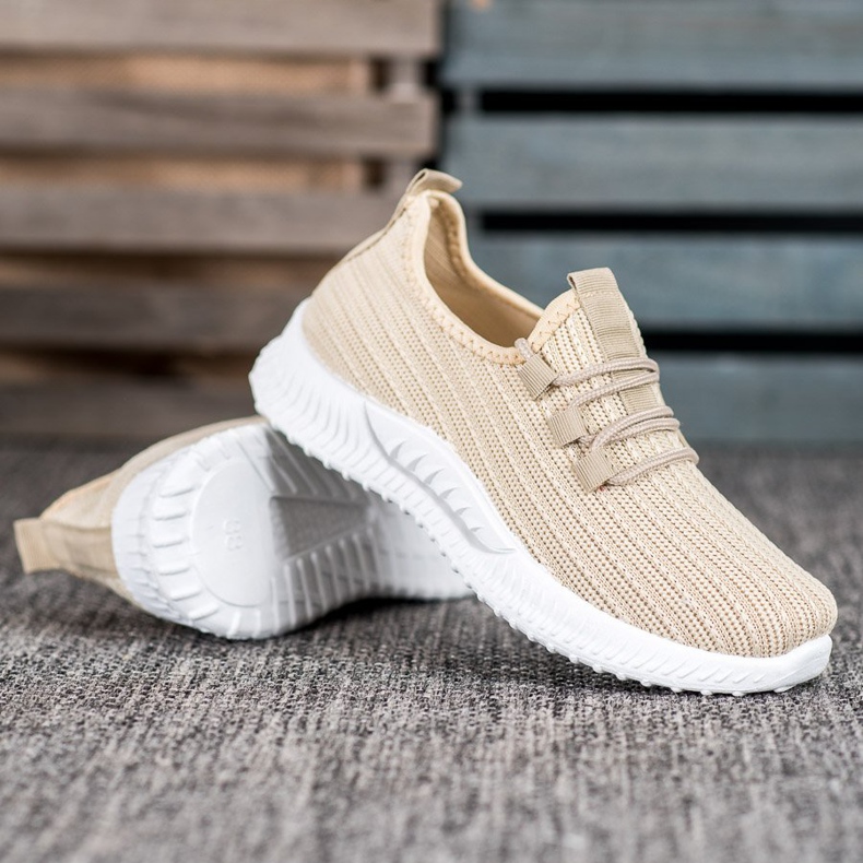 SHELOVET Textilní sportovní obuv hnědý 1