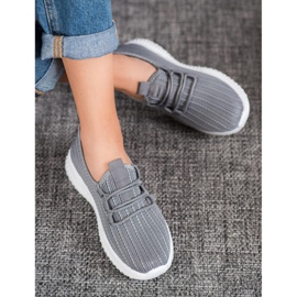 SHELOVET Textilní sportovní obuv šedá 1