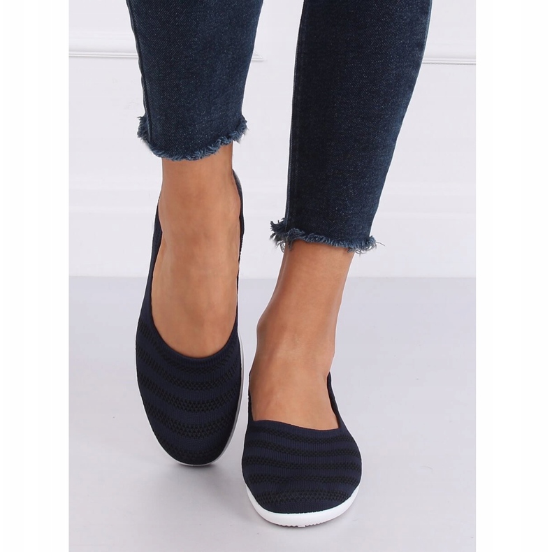 IC03 Námořnická tmavě modrá síťovaná balerína námořnická modrá 1