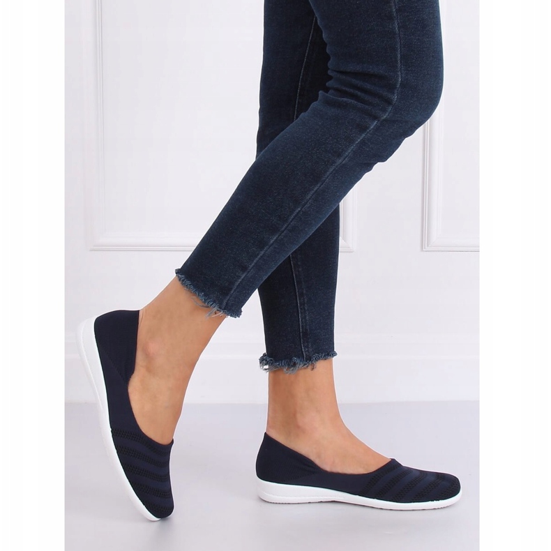 IC03 Námořnická tmavě modrá síťovaná balerína námořnická modrá 2