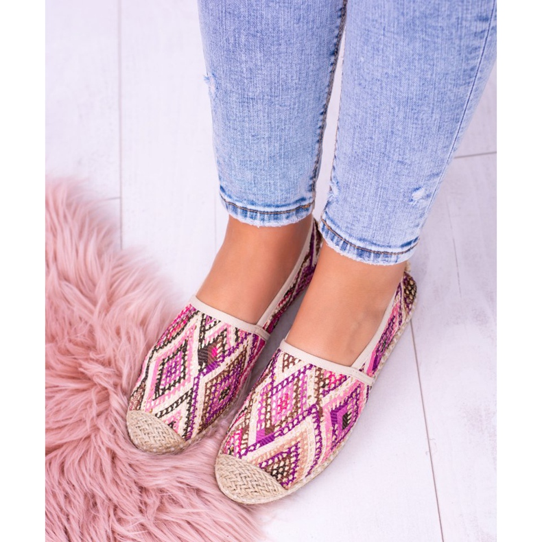 Lu Boo | Dámské plátěné nazouvací Bimbi espadrilky vícebarevný 2