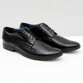 Bednarek Polish Shoes Pánské brogues Bednarek Elegantní kožené společenské boty černé Peter černý 1