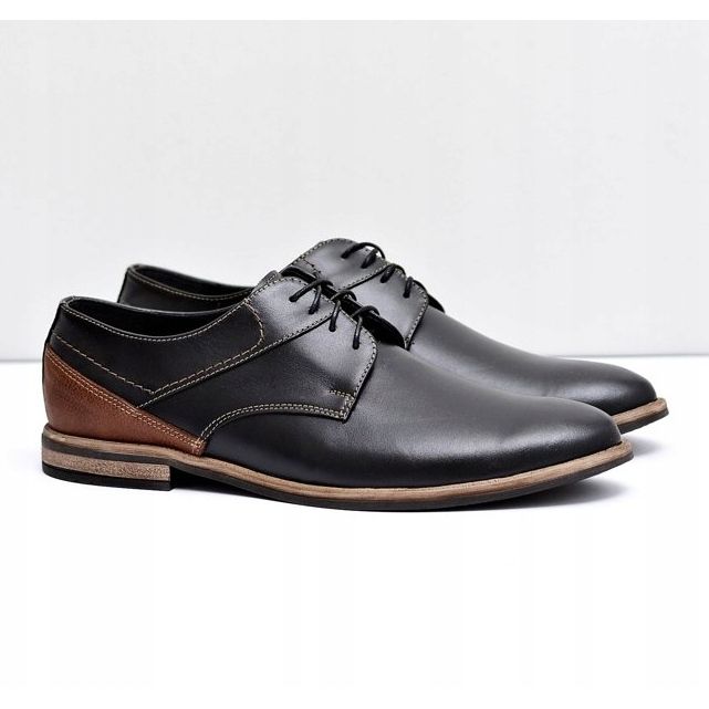 Bednarek Polish Shoes Pánské brogues Bednarek Elegantní kožené černé Marcelo černý 1