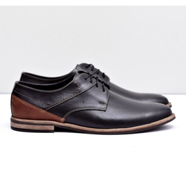 Bednarek Polish Shoes Pánské brogues Bednarek Elegantní kožené černé Marcelo černý 2