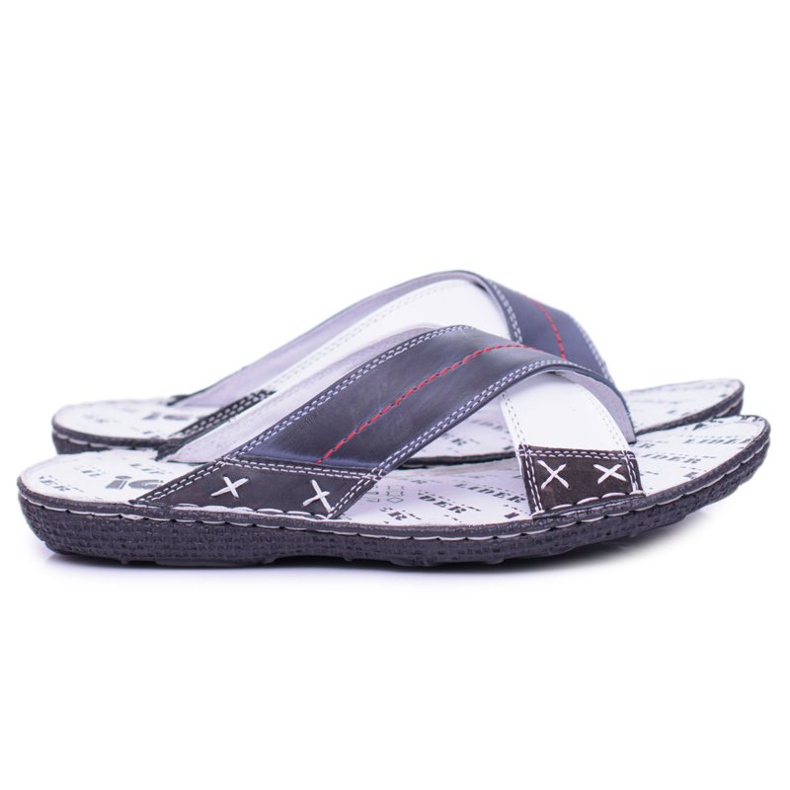 Iguana Pánské modré pantofle v tmavě modré barvě dobře námořnická modrá 2