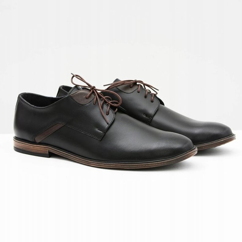Bednarek Polish Shoes Pánské brogues Bednarek Elegantní kožené černé Edgardo černý 1