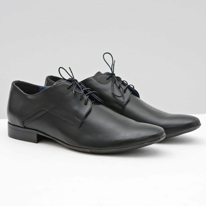 Bednarek Polish Shoes Pánské brogues Bednarek Elegantní kožené černé Edmondo černý 1