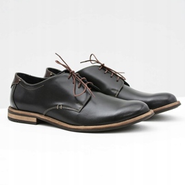 Bednarek Polish Shoes Elegantní pánské černé boty Feliciano černý 1